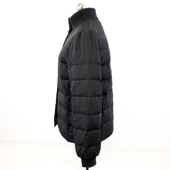 French Connection 6 Down Filled Puffer Coat Black - Picture 3 of 10